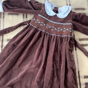 Strasburg Chocolate Long Velvet Dress - Size 5